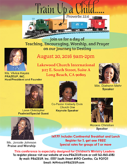 Children's Ministry Leaders Conference 2016. August 20, 2016 - 9am-2pm